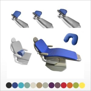 Replacement covers for Poziposture memory foam dental chair cushions.