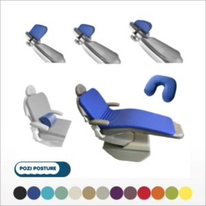 Replacement covers for Poziposture memory foam dental chair cushions.