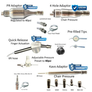 EtchMaster Dental Air Abrasion & Prophy TIps Small & Large