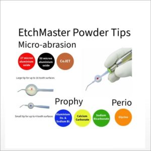 EtchMaster Air abrasion, Prophy, Perio powder options