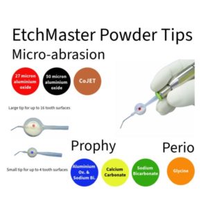 EtchMaster Powder Options 600 EtchMaster Air abrasion, Prophy, Perio powder options
